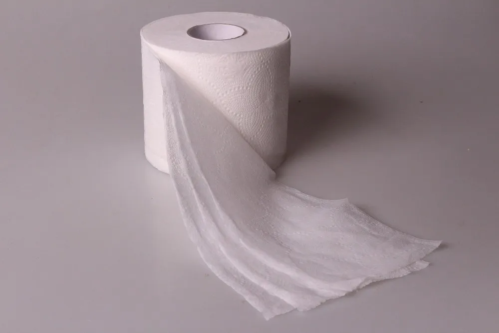 Biodegradable Embossed Tissue Paper / Toilet Paper / Soft Toilet Tissue