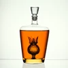 Pineapple Interior Decorated Clear 750ml Whiskey Glass Bottles