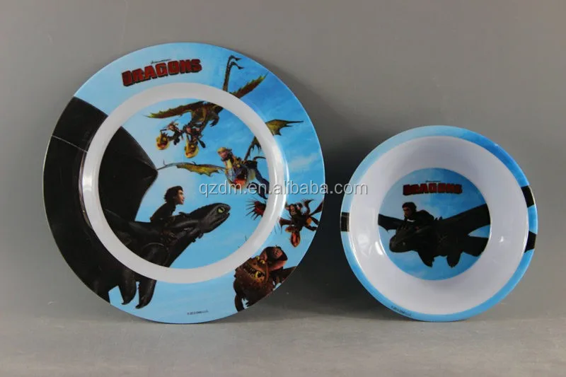 2016 New Design Melamine Kids Plate And Bowl Sets For Sale
