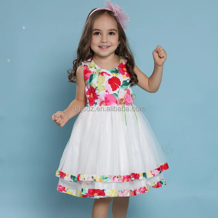 Buy Buy & Try Girl's Satin Galaxy Layer Flared Printed Frock Dress for  Kids. Blue Online at Best Prices in India - JioMart.