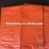 Eye-catching orange poly tarp used for rescue operations