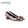 Women's NEW Classic Pointed Toe Chunky Block Kitten Heel Dress Pumps Shoes