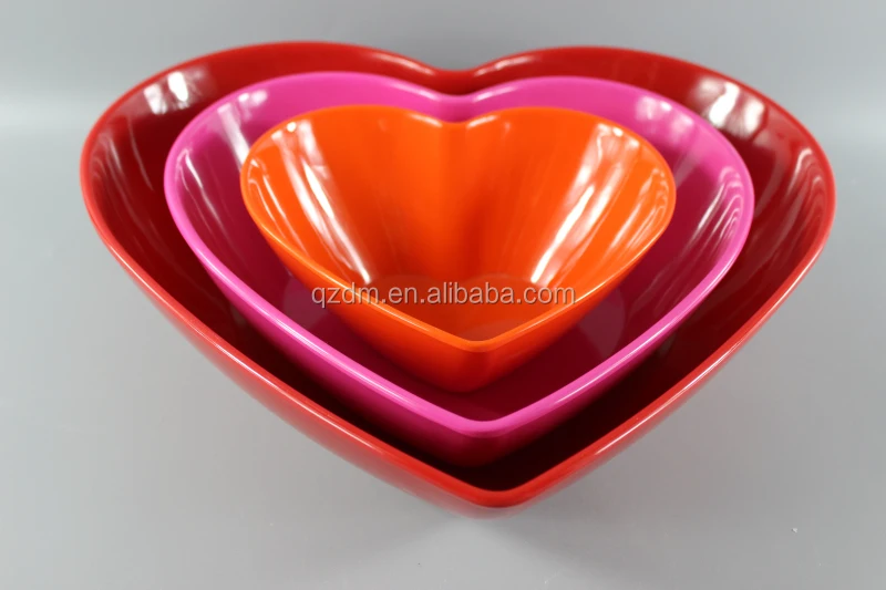 Valentine's day Melamine loving heart dinner plate