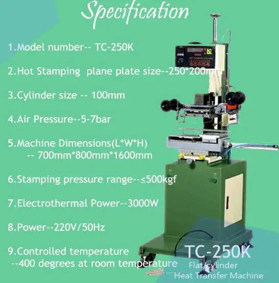 Ce Standard High Quality Digital Automatic Hot Stamp Press Machine Heat