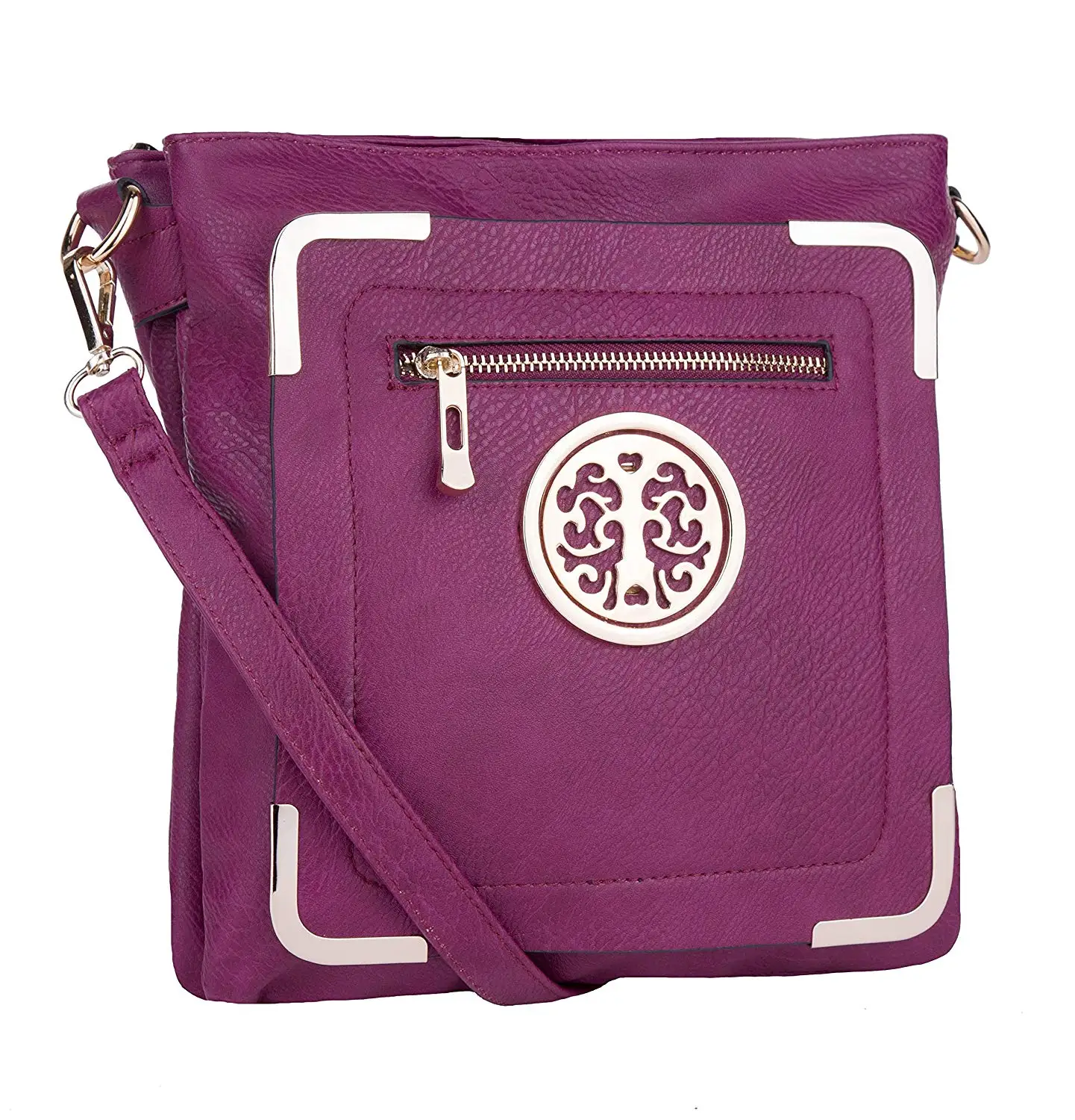 Crossbody Bag ~ Crossbody Purse ~ Multiple Pocket Crossbody Bag ~ Crossbody Purse with Adjustable Shoulder Strap ~ Crossbody Bag for Woman ~ Zip-top Closure Crossbody Purse ~ Madonna Crossbody Bag By MKF Collection