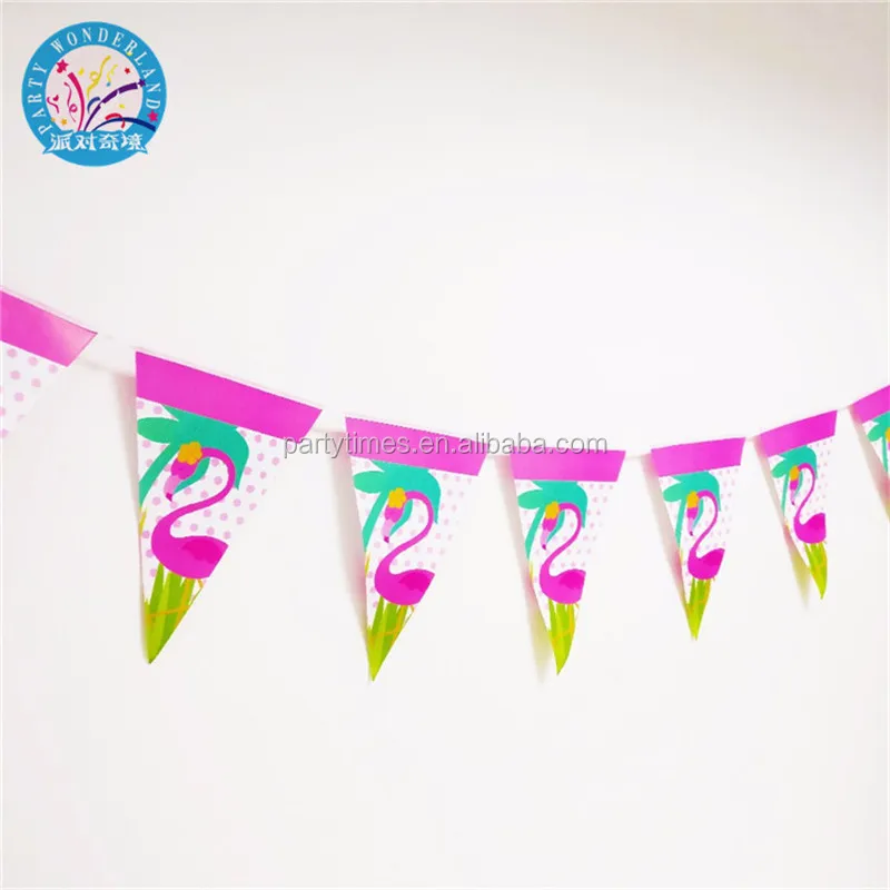 Decoration De Fete Flamant Feuilles De Cocotier Luau Hawaien Tropical Joyeux Anniversaire Banniere De Drapeau Evenement Fournitures De Fete Fanion Buy Drapeaux De Papier De Fete Banniere De Fete De Fabricant De