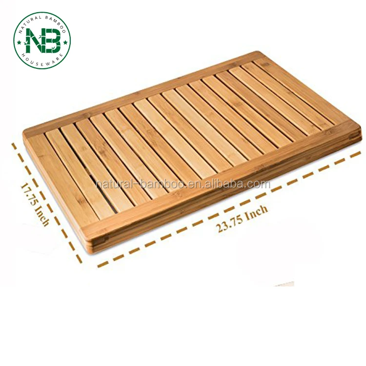 Natural Bamboo Bath Mat,Non Slip Shower Floor Mat Bathroom Mat Buy
