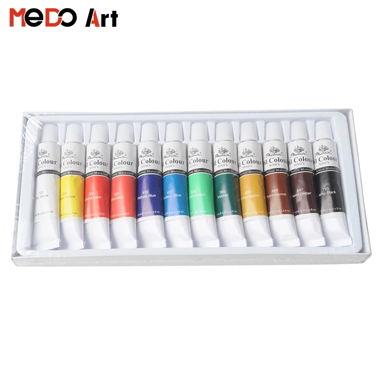 Artists Oil Paints High Quality Art Supplies Artist Oil Paint Set 12