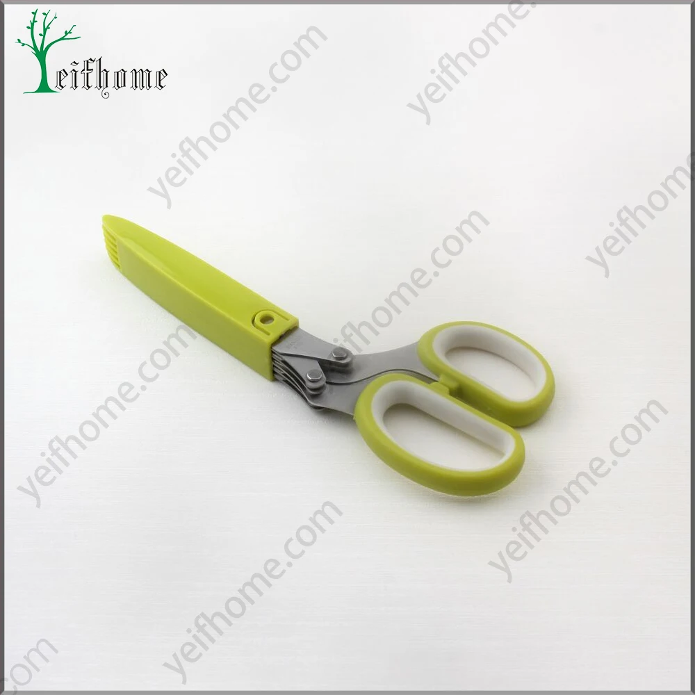 Newly Design Utility Stainless Steel 5 blade Herb Scissors