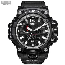 Rel&oacute;gio militar masculino 50m &agrave; prova dwaterproof &aacute;gua rel&oacute;gio de pulso led de quartzo rel&oacute;gio esportivo masculino rel&oacute;gio esportivo masculino 1545
