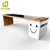 Solar Energy Smart Park Advertising Bench with USB and Wireless Phone Charger