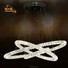 Modern design Crystal rings led pendant lights for home and office