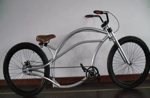 24 3 0 Fat Tire Chopper Beach Cruiser Bike Long Fat Tire Chopper Beach Cruiser Bike