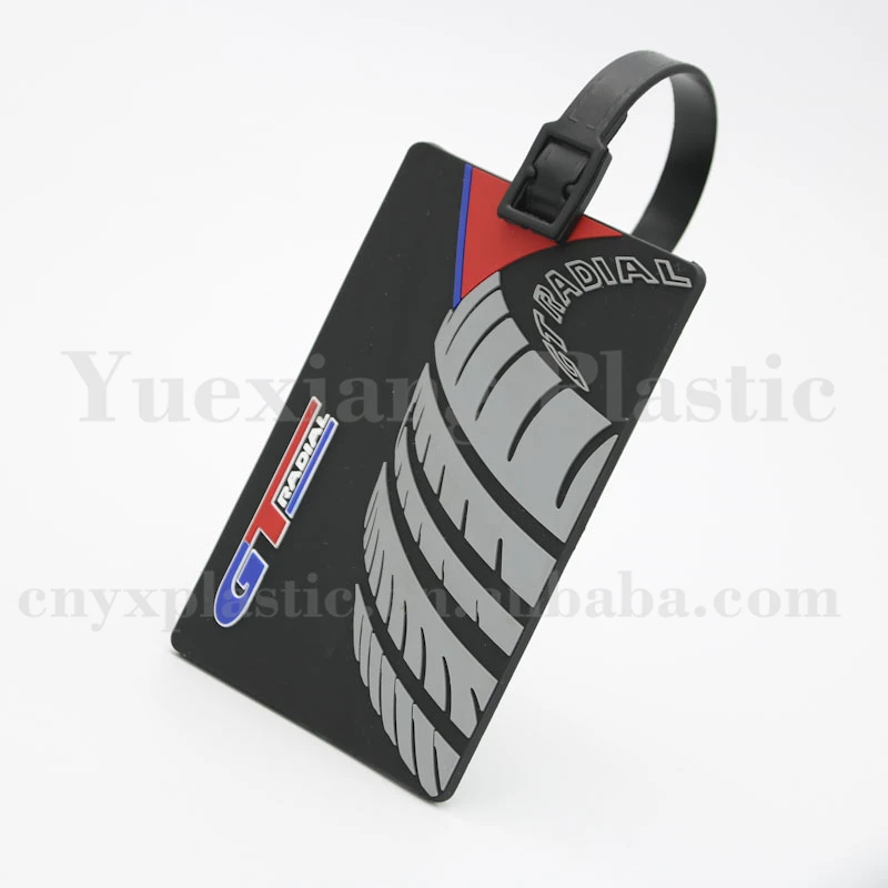 Personalized Inexpensive Plain Large Clear Vinyl Luggage Tags With Loops Bulk No Minimum Order