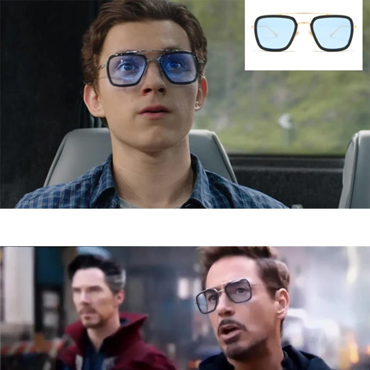 Sparloo 1810 Tony Stark Downey Stylish Double Bridge Hero New Mens Shades  Iron Man Sunglasses Vintage - Buy New Mens Sunglasses,Sunglasses  Vintage,Mens Shades Sunglasses Product on 