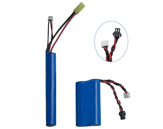 Rechargeable 2s1p 18650 lithium ion battery 7.4v 1500mah for lighting devies