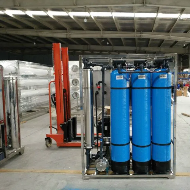 Small reverse osmosis desalination plant for fish farming