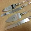 Personalized Engraved cake serving set for Wedding, Anniversary knife and server