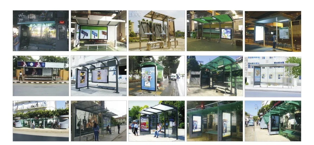product-YEROO-Custom-made design solar metal bus stop shelter price-img-2