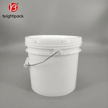 1 Gallon White Paint Barrel With Metal Handle And Lid Used For 1 Gallon White Paint Barrel With Metal Handle And Lid Used For Ng Chemical Products