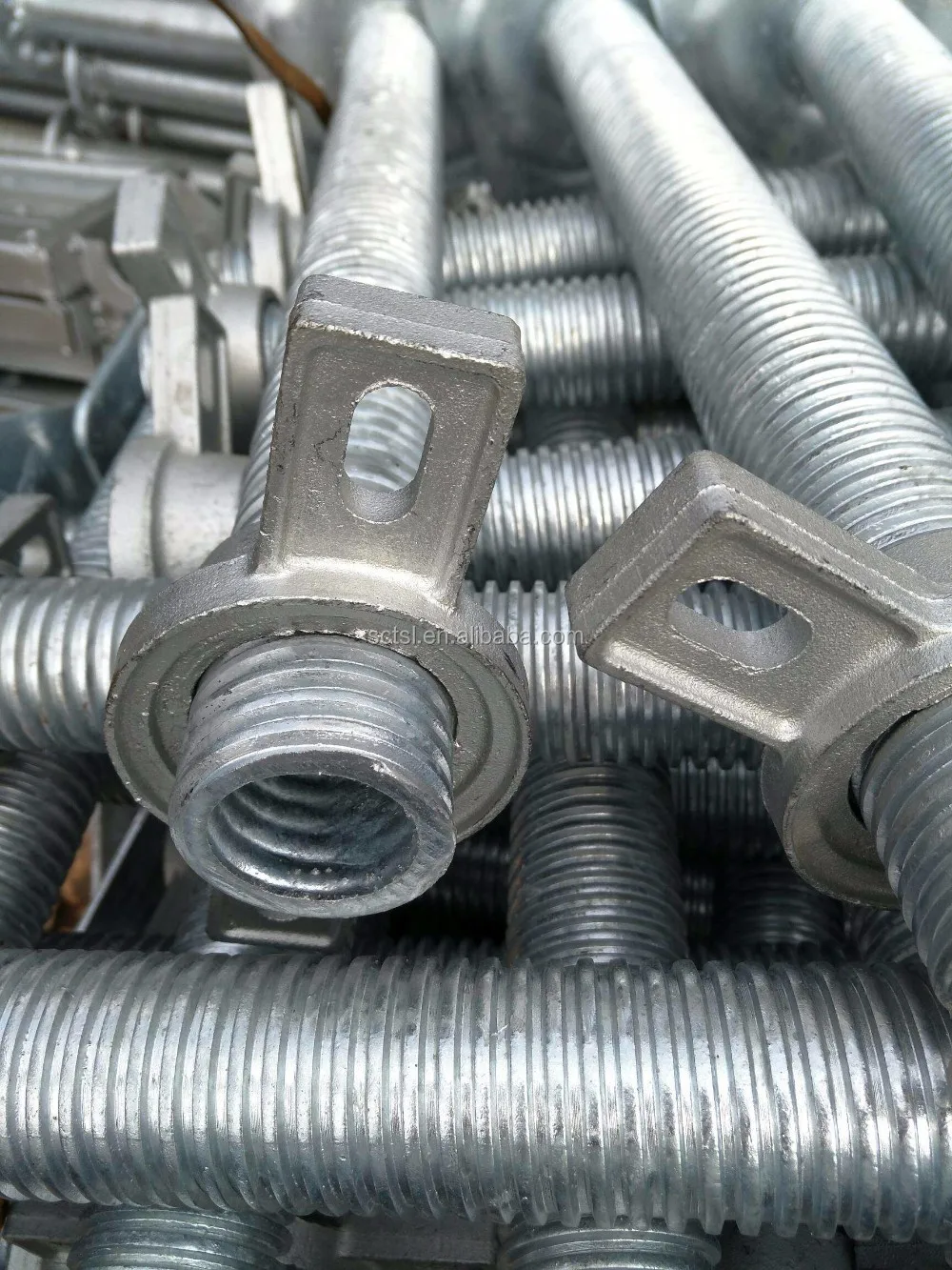 Q235 Hueco Apuntalamiento Gato De Tornillo De Base Para Ringlock