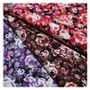 floral pattern 40s twill cotton stretch cheap printed stretch satin fabric