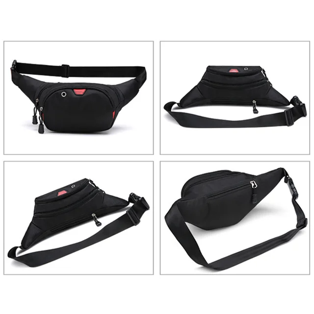Osgoodway Hot Sale Wholesale Waterproof Men Tactical Waist Belt Bag for Traveling Cycling Hiking Camping