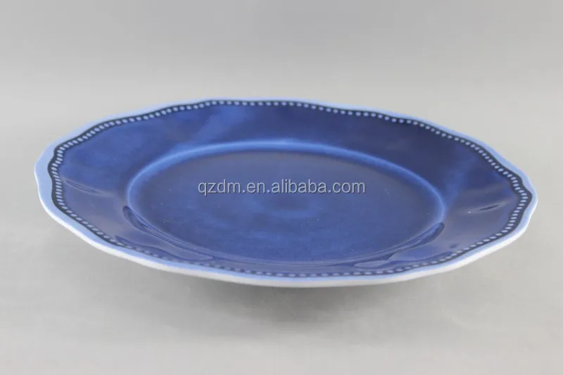 Irregularity Side Plastic Plate Melamine Dishes Top grade