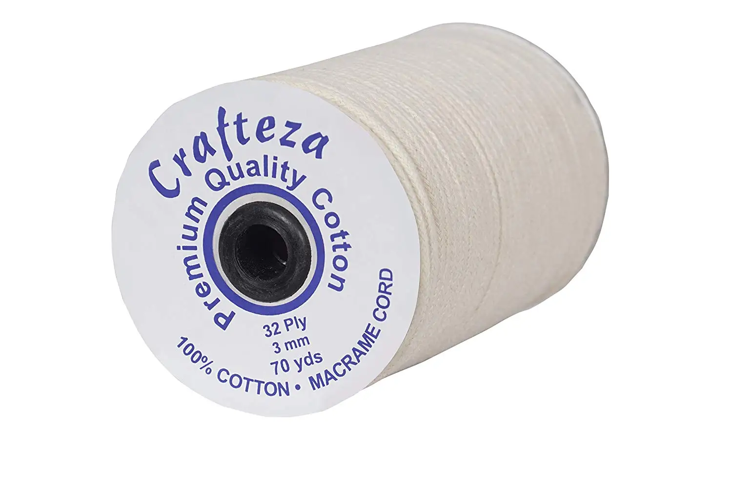 Evans Cordage Co. T.W Evans Cordage 34-4404-6 Number-4 1//8-Inch Black Cotton Shade Cord 200-Yard Spool T.W