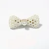 Summer Hawaii party beach New style hair accessories travel geometric hairclips bow shape pearl hair clips for girls