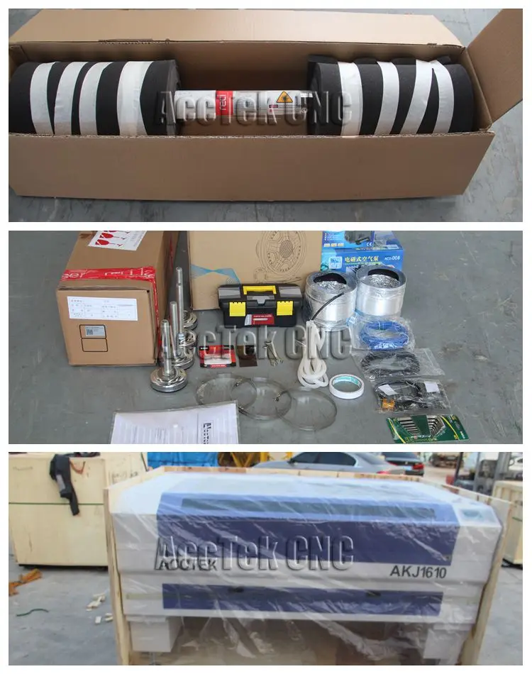 akj1610 co2 laser cutting engraving machine