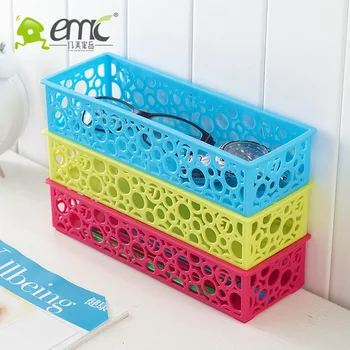 plastic storage baskets