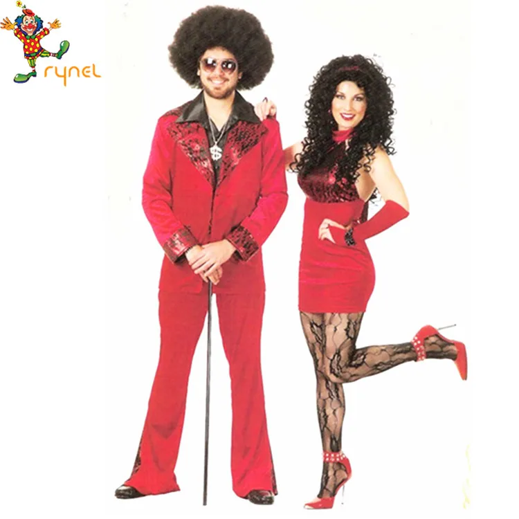 Pgmc1263 Red Pimp Couple Costume - Buy Pimp Costumes,Women Pimp Costume,Pimp  Couple Costume Product on 