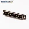 High Voltage Male 11W6 Powered D-Sub Connector for PCB