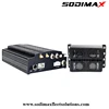 4 Camera recording 3g ahd mobile dvr with GPS tracker people counter system bus