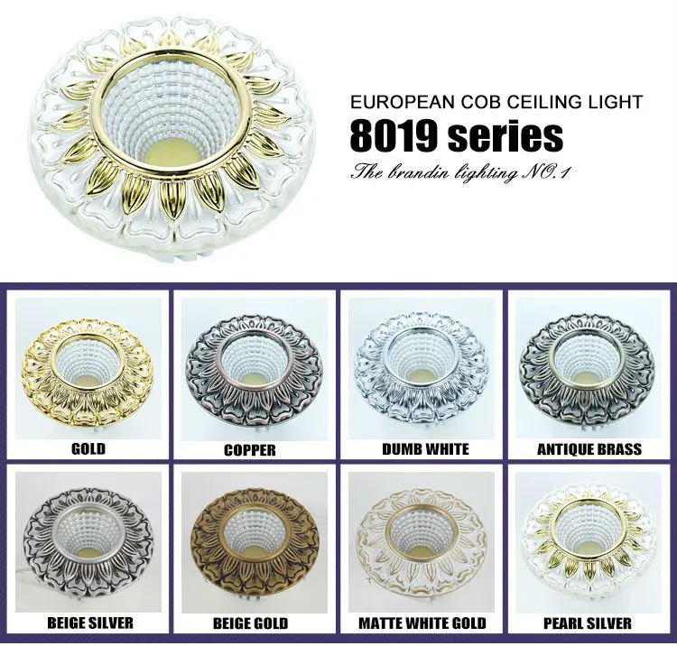 95mm hole size cob led downlights for hotel