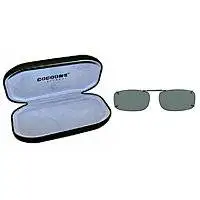 Cocoons Clip-On Sunglasses Style: Square 2-56; Color: Amber