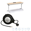Automatic Retractable Cable Reel Computer Charging Power Plug Office Desk Table