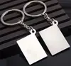 Personalized Silver Blank Metal Keychain With Key Ring