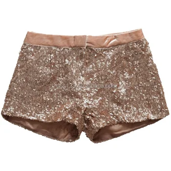 plus size sequin shorts