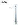 New design single hole brass faucet chrome tall taps for bathroom washing