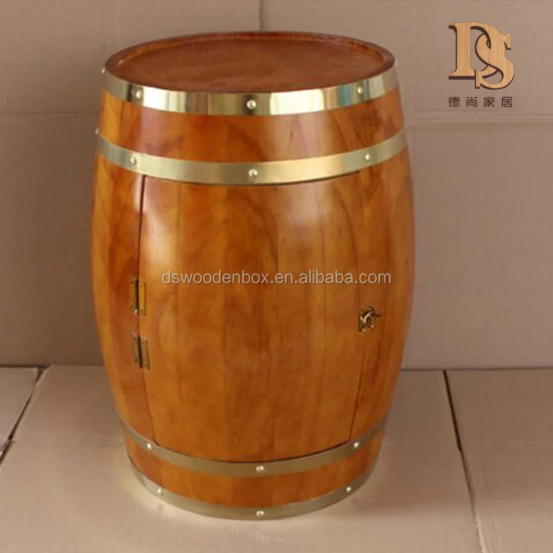 Solid Oak Whiskey Barrel Varnished Beer Barrel Drinks