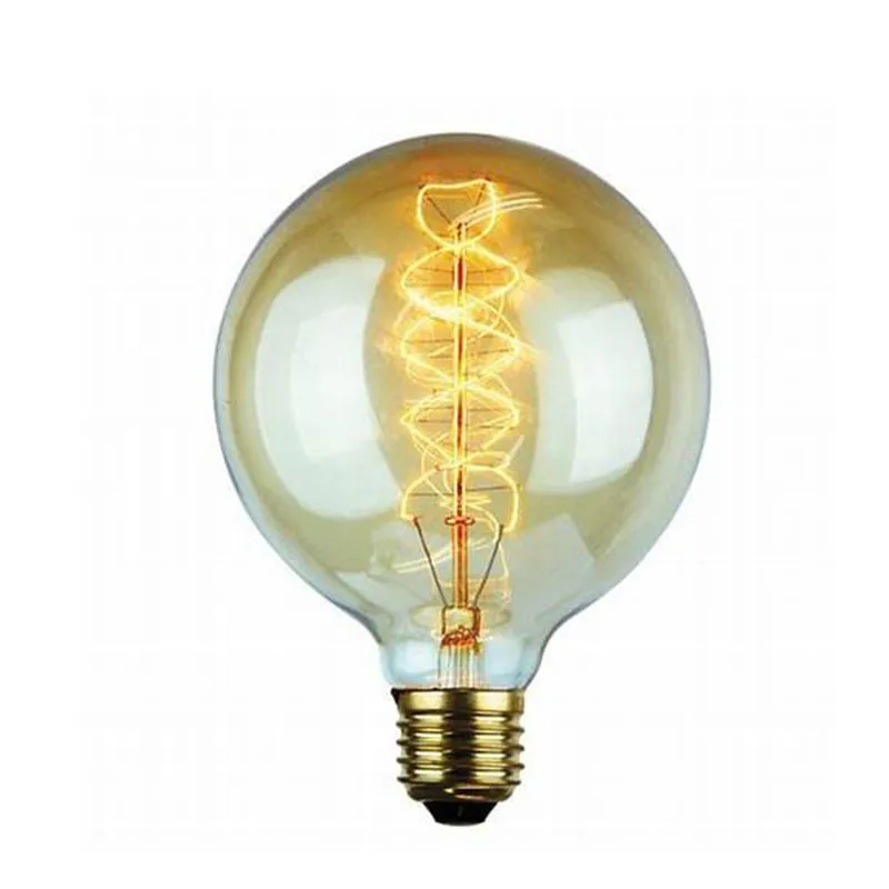 Retro Globe Edison Light Bulb G125 E27 Filament Industrial Light - Buy ...