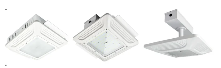 Shenzhen LED Outdoor Lighting Supplier Ip65 Waterproof Gas Station Led Canopy Light High Quality 70W 120W Led Canopy Light