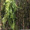 wholesale plastic artificial wall hanging plants high quality artificial grass hanging fern for decoration