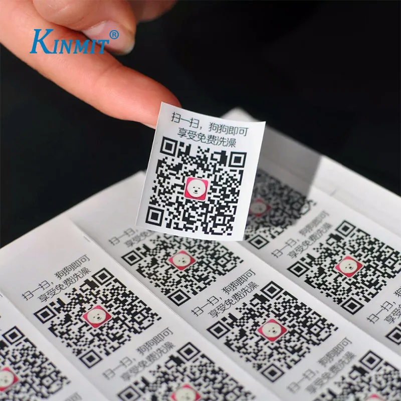 High Quality Self Adhesive Waterproof Paper Qr Code Label Sticker