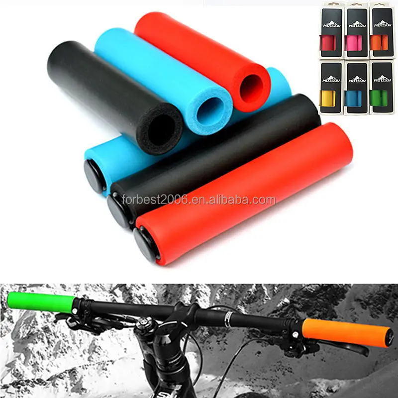 Foam MTB Grips Soft, Durable Silicone for Mountain Bikes