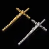 Jesus cross pendant religious necklace big cross pendant jewelry