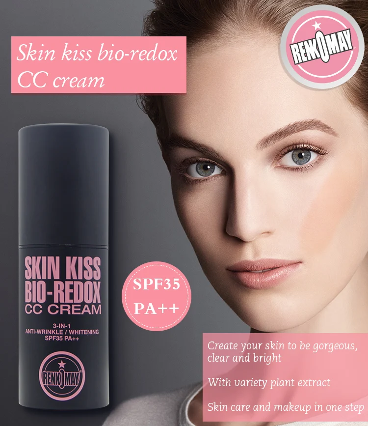 Makeup products promoting wholesale face whitening moisturizing cc cream spf 50