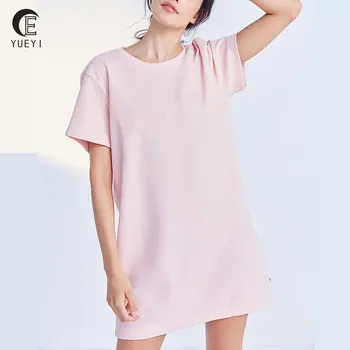 oversized pink t shirt dress